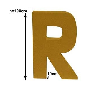 Lettre géante R 1mètre