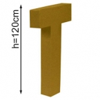 Lettre 3D geante T 120cm
