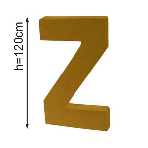 Lettre 3D geante Z 120cm