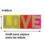 LOVE lettre D géante