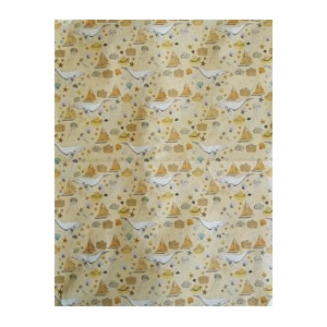 Décopatch Papier 766 beige Weiß blau