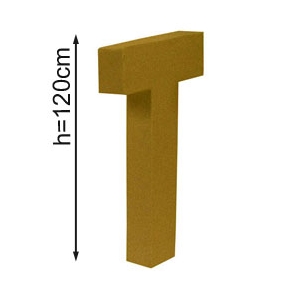 Lettre 3D geante T 1metre20
