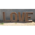 Lettres LOVE 120cm creuses pour mettre de fleurs