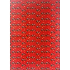 Décopatch Papier 821 rouge vert or