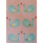 Décopatch Papier 822 rose turquoise