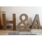 Lettres H&A 40cm hauteur