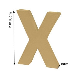 Lettre X 1 mètre hauteur 100cm