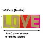 LOVE lettre géante 100cm (1mètre)