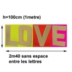 LOVE lettre D géante