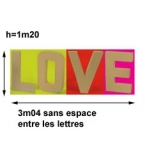 LOVE lettre D géante