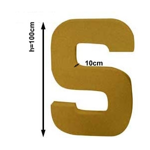 Lettre S 1mètre de hauteur