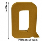 Lettre Q 1mètre de hauteur