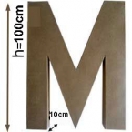Lettre M 1 mètre de hauteur