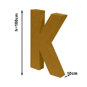 Lettre K 1mètre de hauteur 100cm