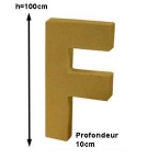 Lettre F 1 mètre de hauteur  100cm