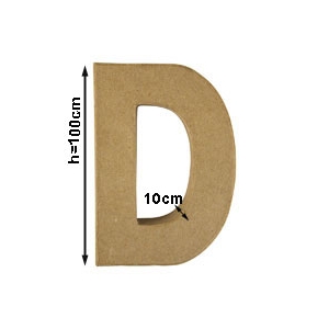 Lettre D 1 mètre de hauteur 100cm