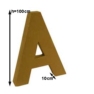 Lettre A 1 mètre de hauteur 100cm