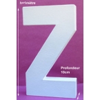 Lettre Z kraft blanc 1m