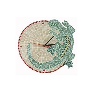 Kit Mosaico artistico orologio fai da te salamandra