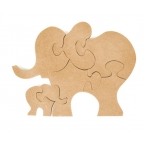 Support puzzle éléphants