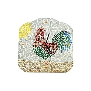 Kit mosaïque Horloge Coq