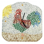 Kit mosaïque Horloge Coq