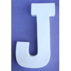 Lettre 3D-J en carton 20cm