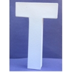 Lettre 3D-T en carton 20cm